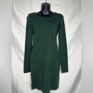Elegant Green Long Sleeve Dress